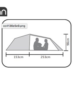 چادر دو نفره دو پوش ترو سوريا کایلاس مدل Pterosauria Camping Tent 2P