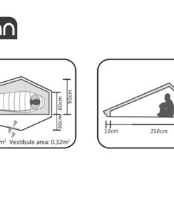 چادر تك نفره دو پوش دراگن فلای کایلاس مدل +Dragonfly UL Tunnel Tent 1P