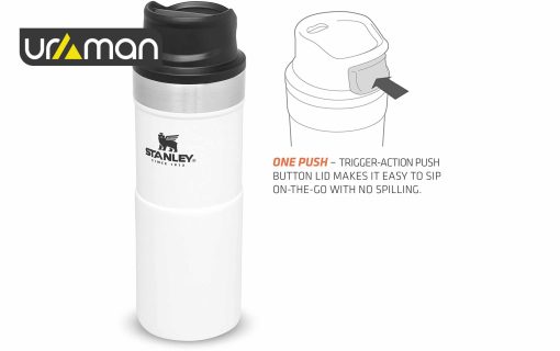ماگ دکمه دار استنلی مدل The Trigger - Action Travel mug 0.35L