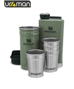 خرید ست قمقمه کتابی و شات استنلی مدل Stanley Shot Glass+Flask Set در فروشگاه اورامان