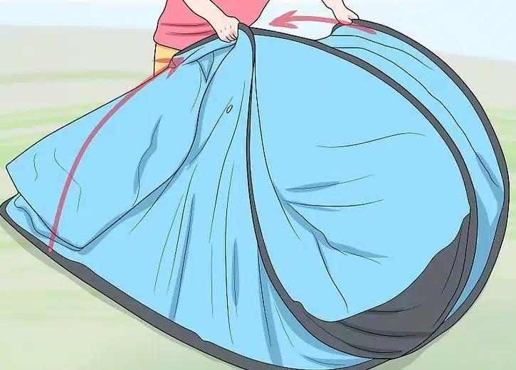 آموزش نحوه جمع کردن چادر کمپینگ