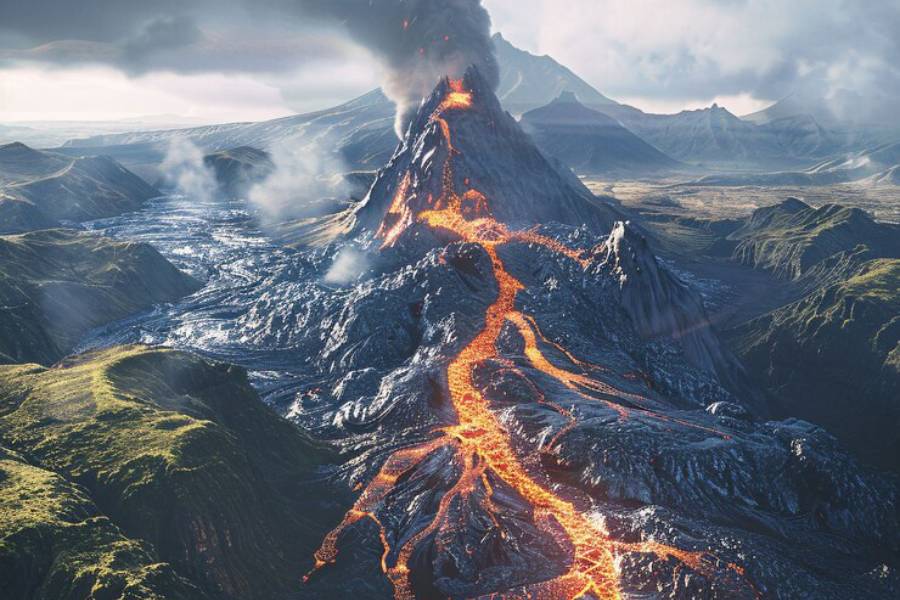 کوه های آتشفشان ایران