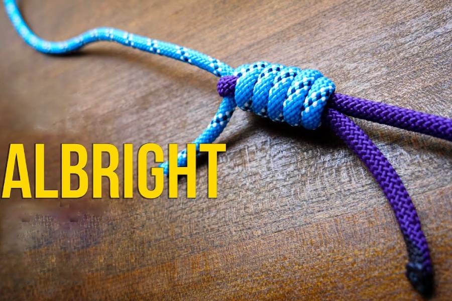 انواع گره طناب کوهنوردی گره آلبرایت