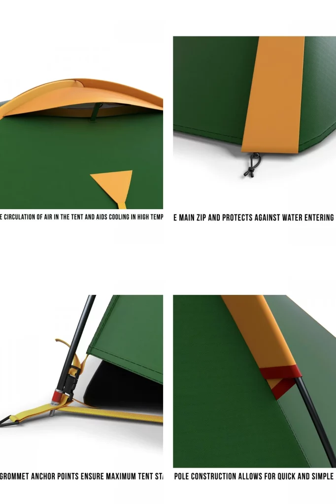 طراحی بیرونی چادر هاسکی مدل bizon classic 3