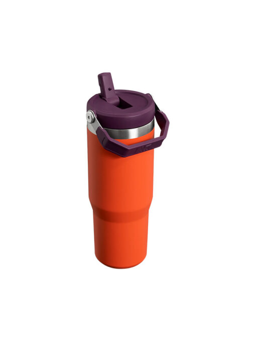 قمقمه استنلی نی دار مدل THE ICEFLOW FLIP STRAW TUMBLER