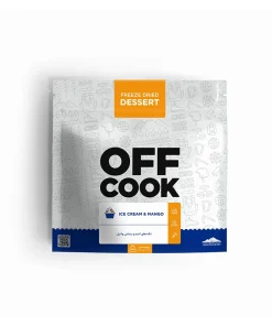 تکه های انبه و بستنی وانیلی