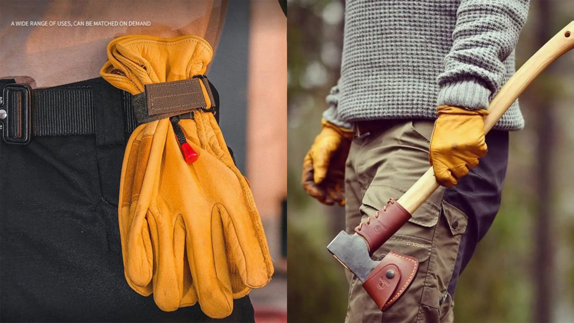 دستکش طبیعت گردی و آشپزی چرمی