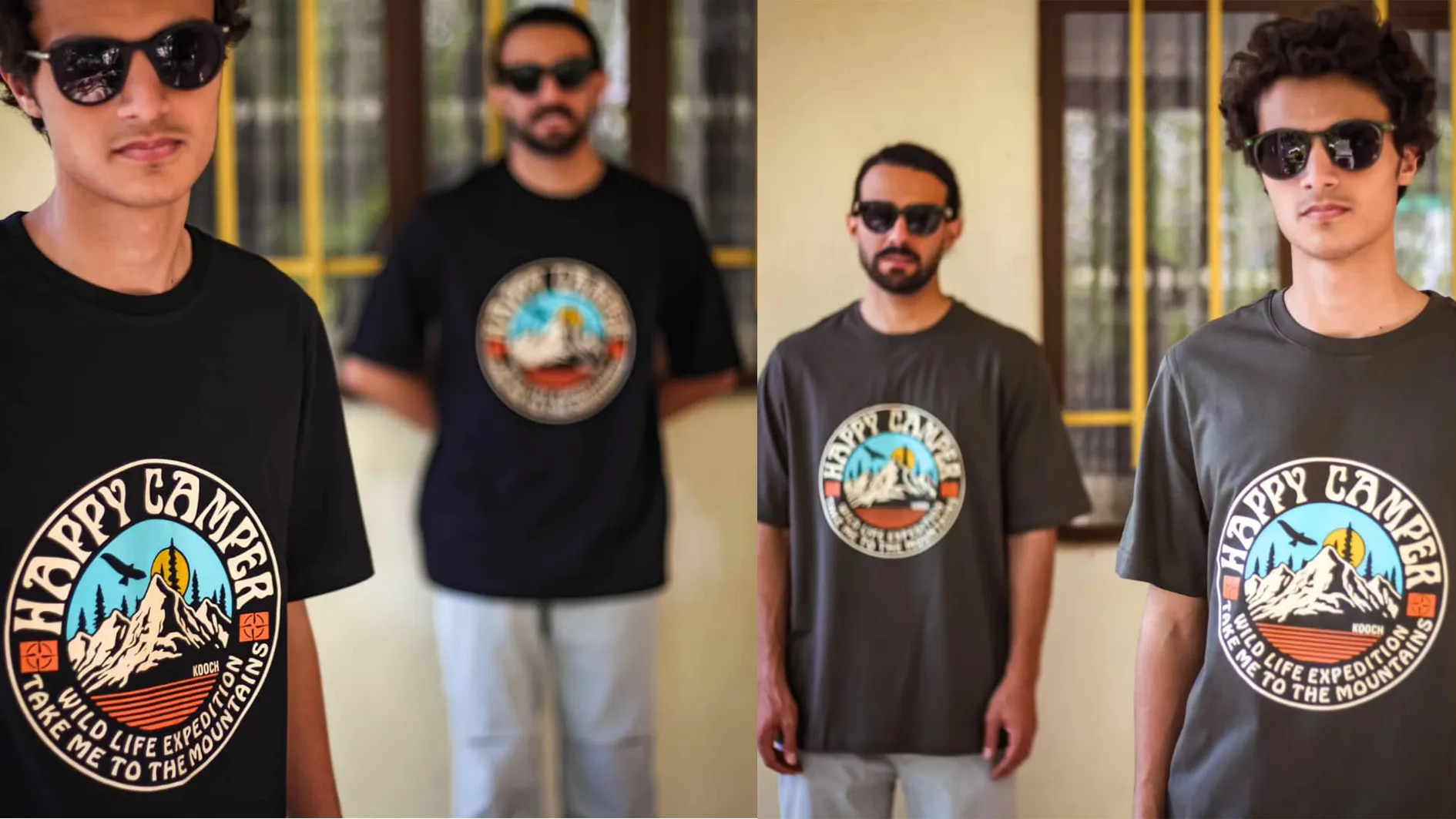 تیشرت آستین کوتاه Happy Camper KOOCH