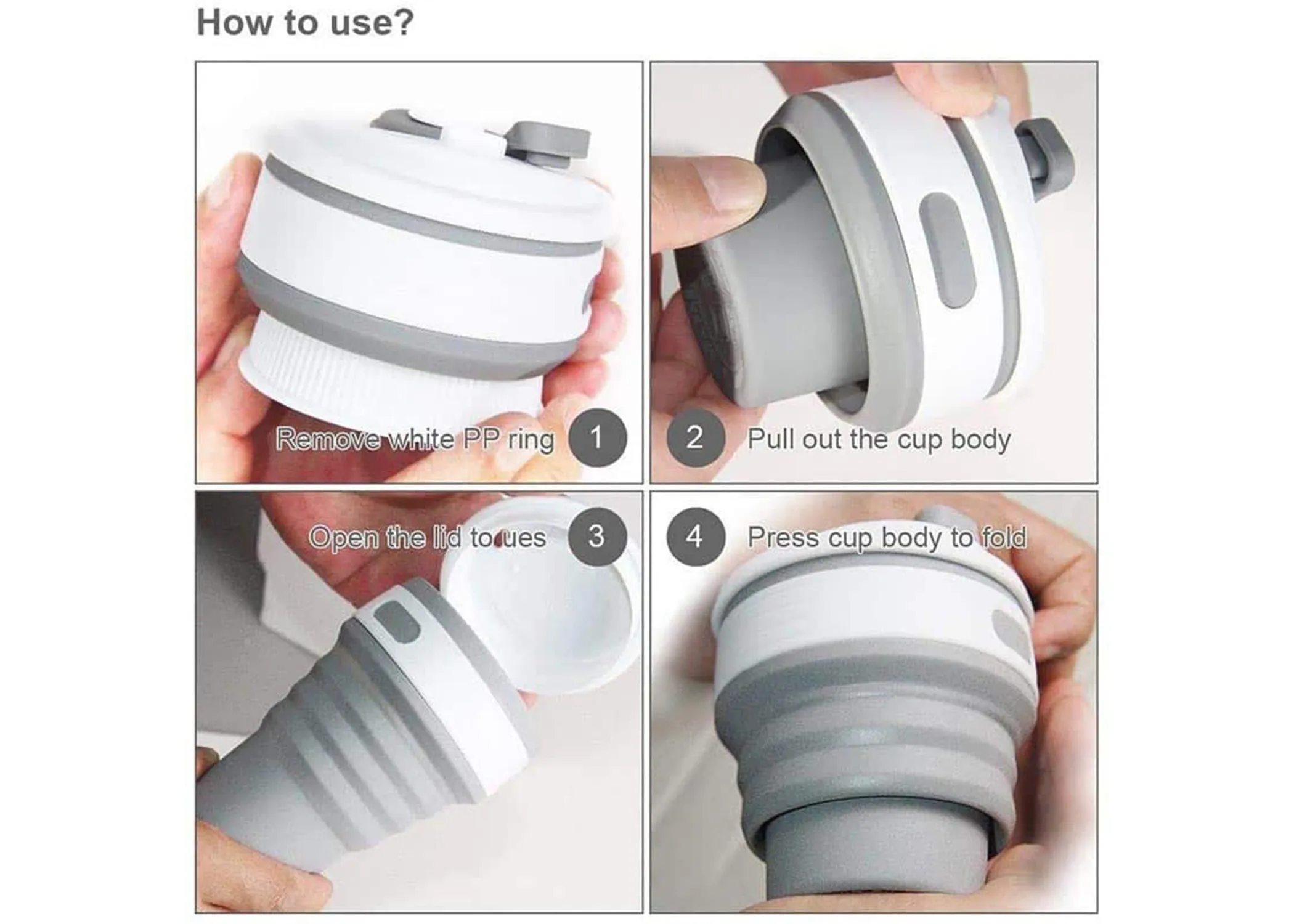 ماگ سیلیکونی تاشو Collapsible Coffee Cup 350ml