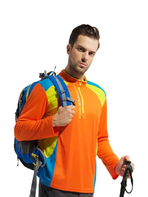 تیشرت آستین بلند Jack Wolfskin نارنجی