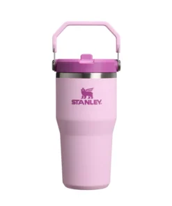 قمقه استنلی The IceFlow™ Flip Straw Tumbler | 20 OZ صورتی